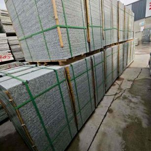 淮安芝麻白地铺版 石材地铺石