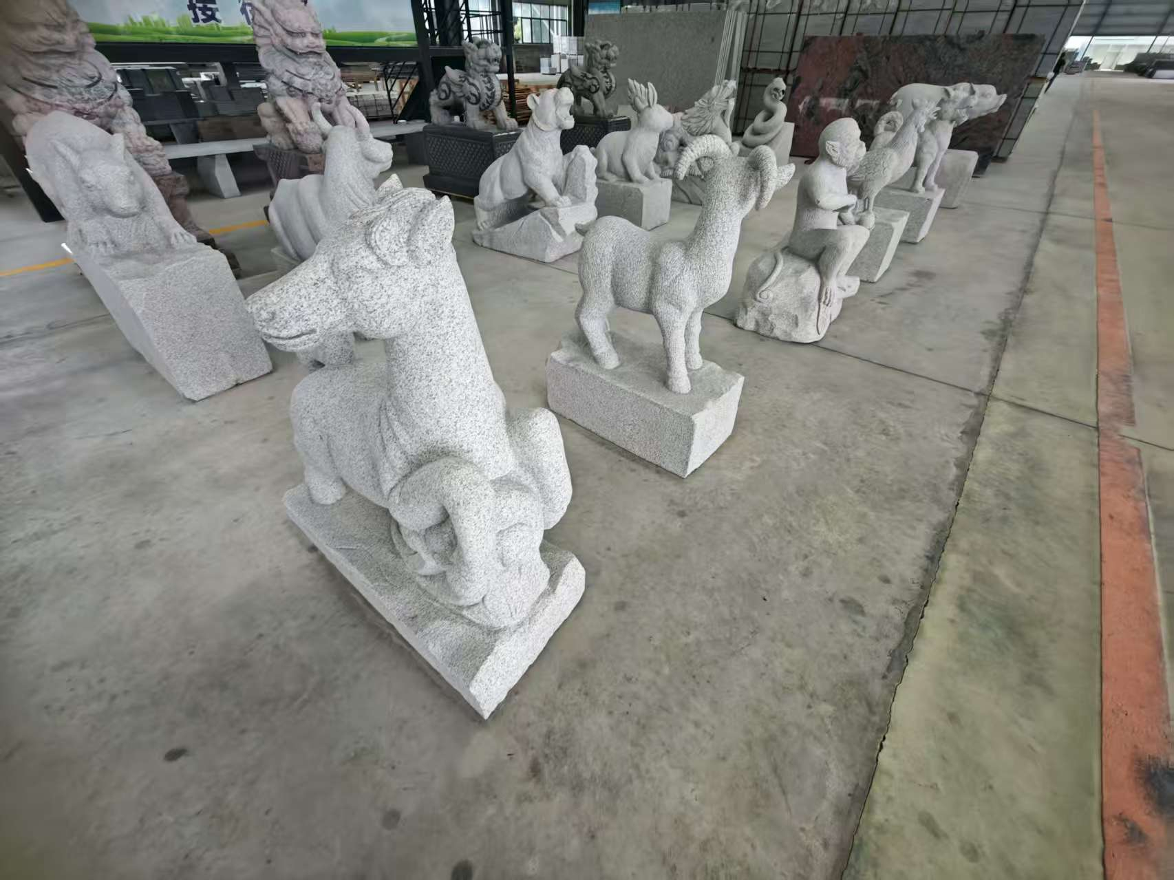 淮安芝麻白雕刻 十二生肖 异形雕刻