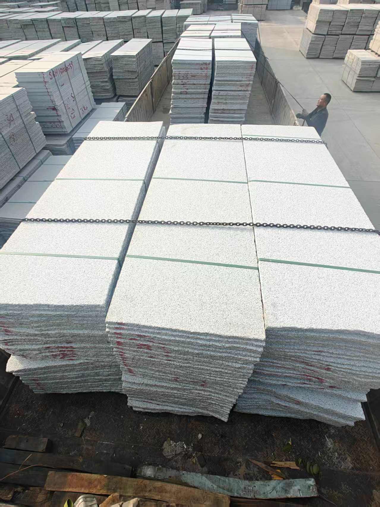 淮安芝麻白毛板，石材毛板