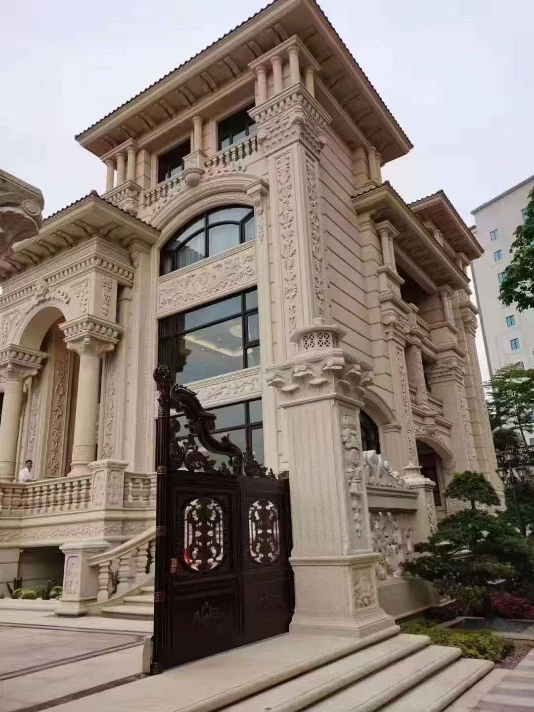 淮安黄金麻别墅外墙异形定制